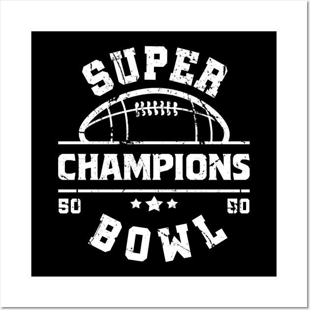 super bowl champions Wall Art by Moe99